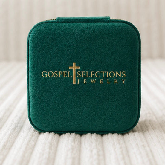 Trousse de voyage pour bijoux avec sélections de versets bibliques