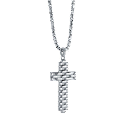 Watch-Link Cross Necklace - Premium Stainless Steel Chain