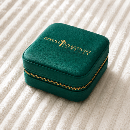 Trousse de voyage pour bijoux avec sélections de versets bibliques