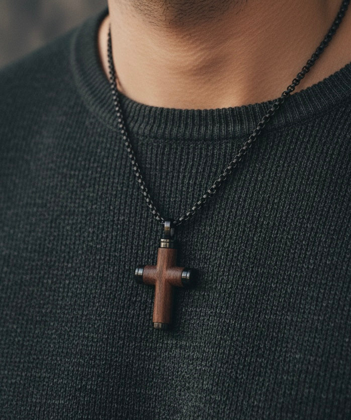 Elegant premium stainless steel Christian cross necklaces, faith-inspired jewelry for men and women