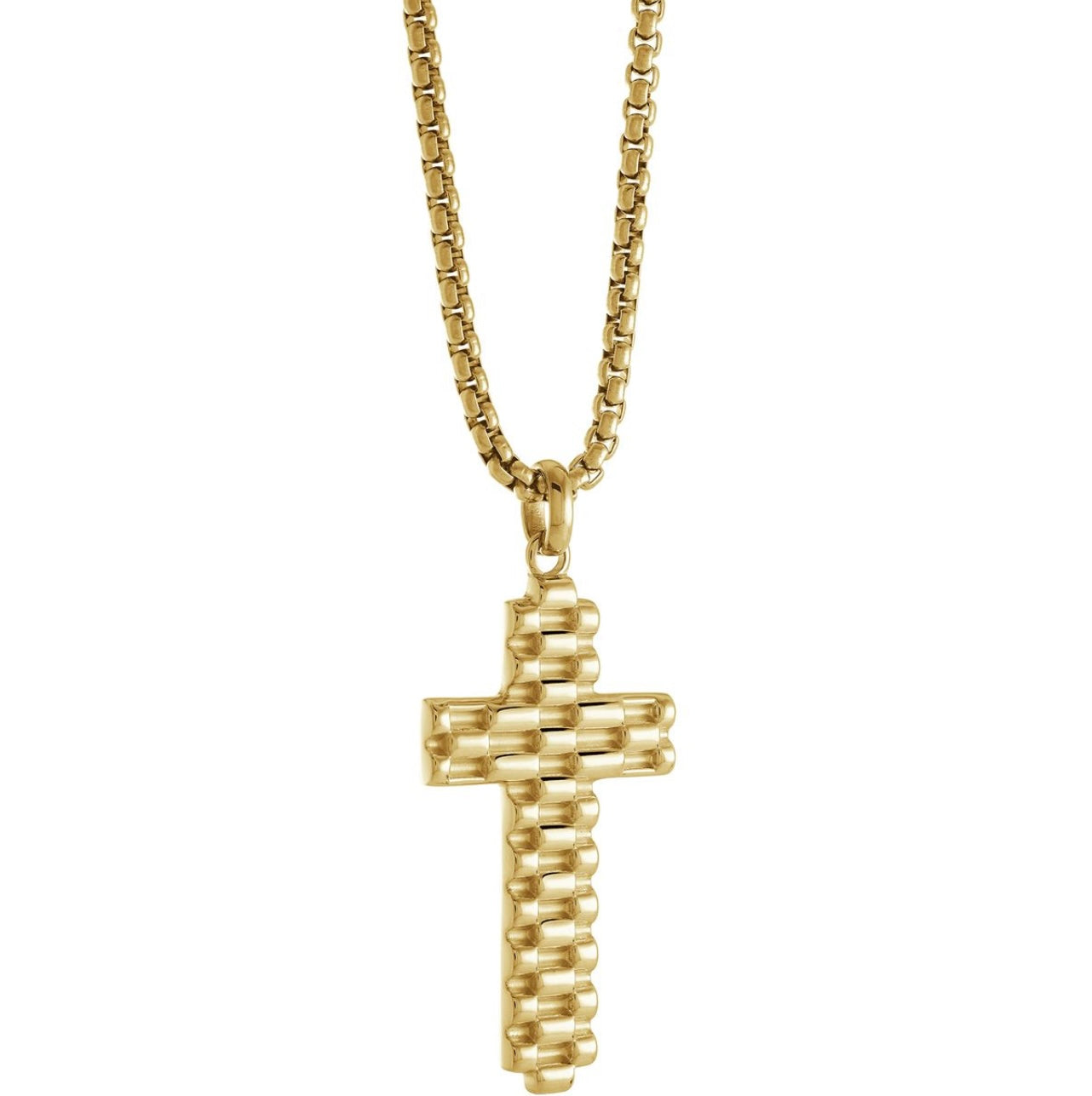 Watch-Link Cross Necklace - Premium Stainless Steel Chain