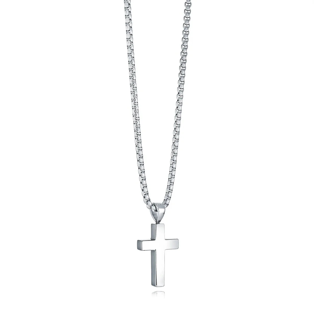 Classic Jesus Cross Necklace - 316L Stainless Steel Chain