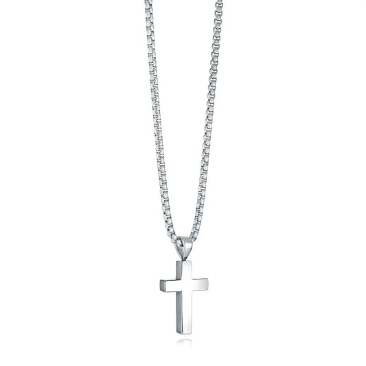 Classic Jesus Cross Necklace - 316L Stainless Steel Chain