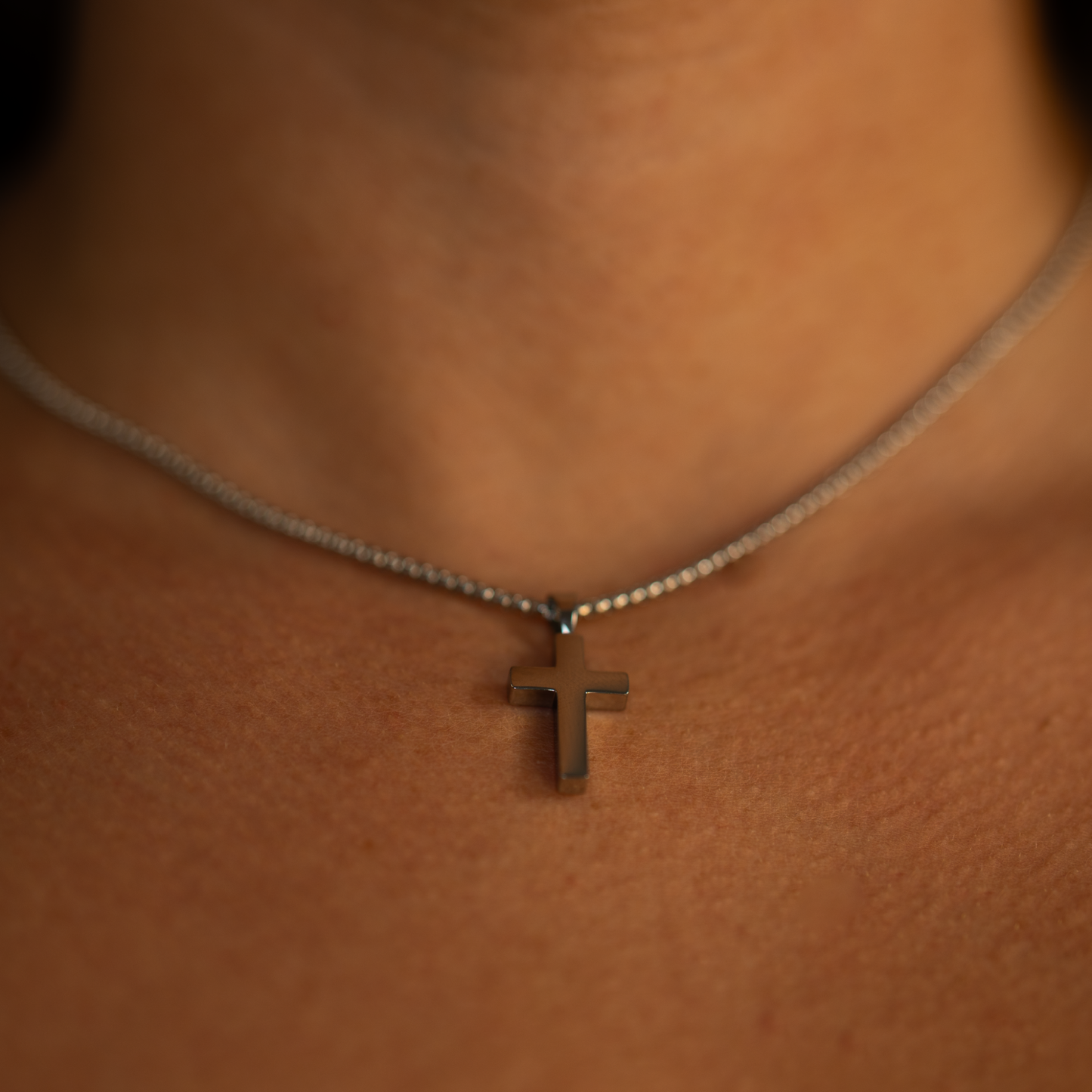 Classic Jesus Cross Necklace - Stainless Steel Chain
